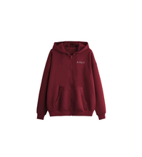 Load image into Gallery viewer, Wine Zip-Up Hood - Mauve