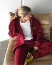 Load image into Gallery viewer, Wine Zip-Up Hood - Mustard