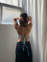 Load image into Gallery viewer, THE KNITTED SINGLET- AZZURRO TERRY