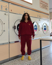 Load image into Gallery viewer, Wine Trackpants - Mustard logo