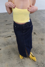 Load image into Gallery viewer, THE KNITTED SINGLET- LEMON