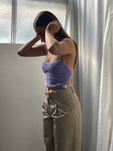 Load image into Gallery viewer, THE KNITTED SINGLET-LILAC TERRY