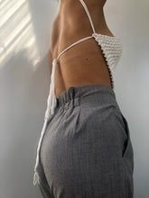 Load image into Gallery viewer, THE KNITTED HALTER TOP - WHITE