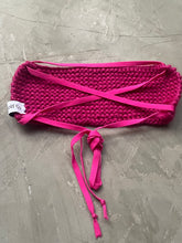 Load image into Gallery viewer, THE KNITTED BANDEAU TOP - MAGENTA