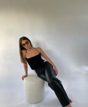 Load image into Gallery viewer, THE KNITTED SINGLET- BLACK