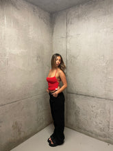 Load image into Gallery viewer, THE KNITTED SINGLET- SCARLET TERRY
