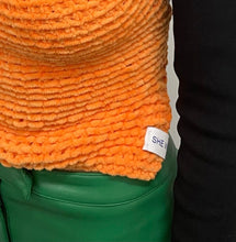 Load image into Gallery viewer, THE KNITTED SINGLET- ORANGE TERRY