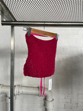 Load image into Gallery viewer, THE KNITTED SINGLET- MAGENTA TERRY