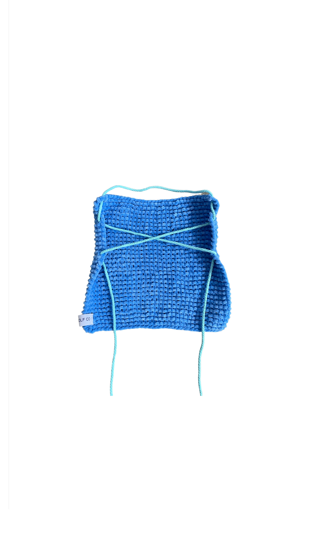THE KNITTED SINGLET- AZZURRO TERRY