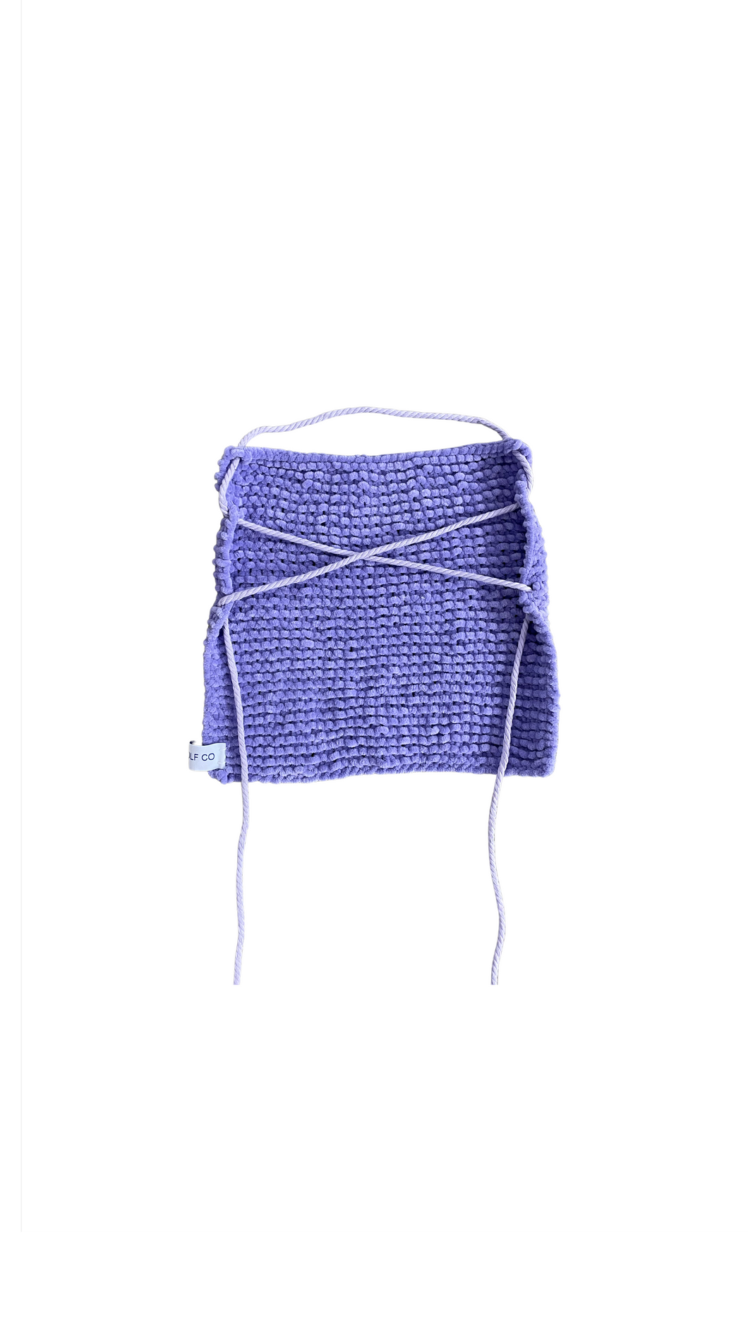 THE KNITTED SINGLET-LILAC TERRY