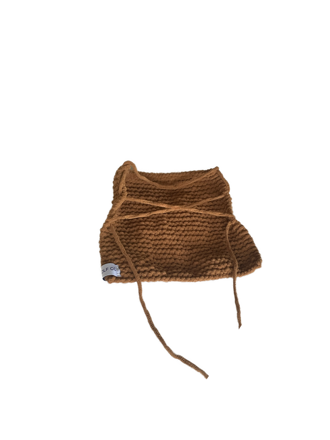 THE KNITTED SINGLET- CINNAMON TERRY