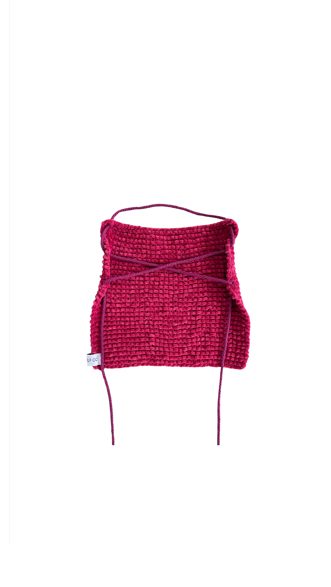 THE KNITTED SINGLET- MAGENTA TERRY