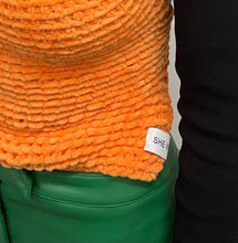 Load image into Gallery viewer, THE KNITTED SINGLET- ORANGE TERRY
