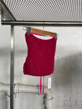 Load image into Gallery viewer, THE KNITTED SINGLET- MAGENTA TERRY
