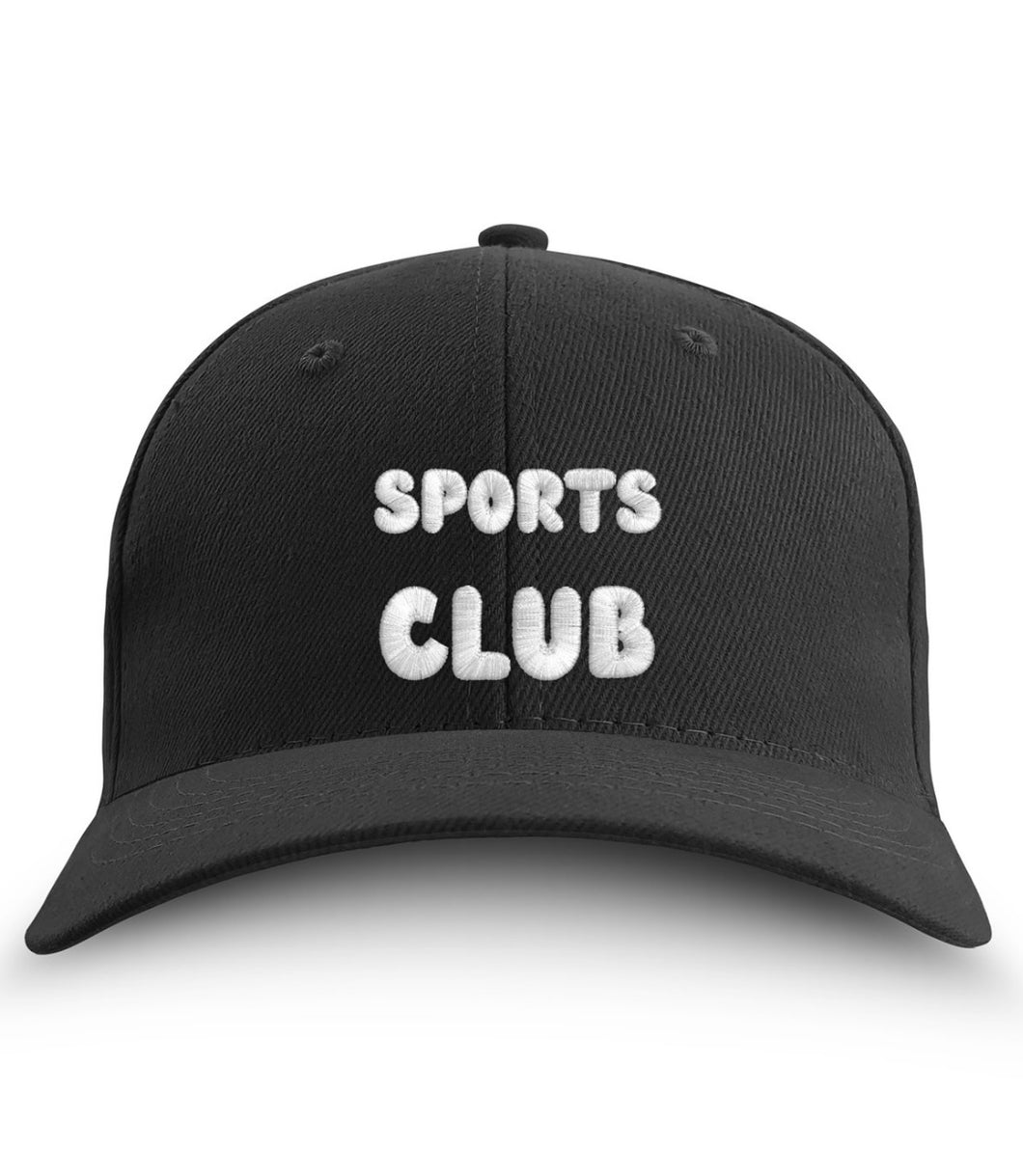 Sports Club Cap - Black