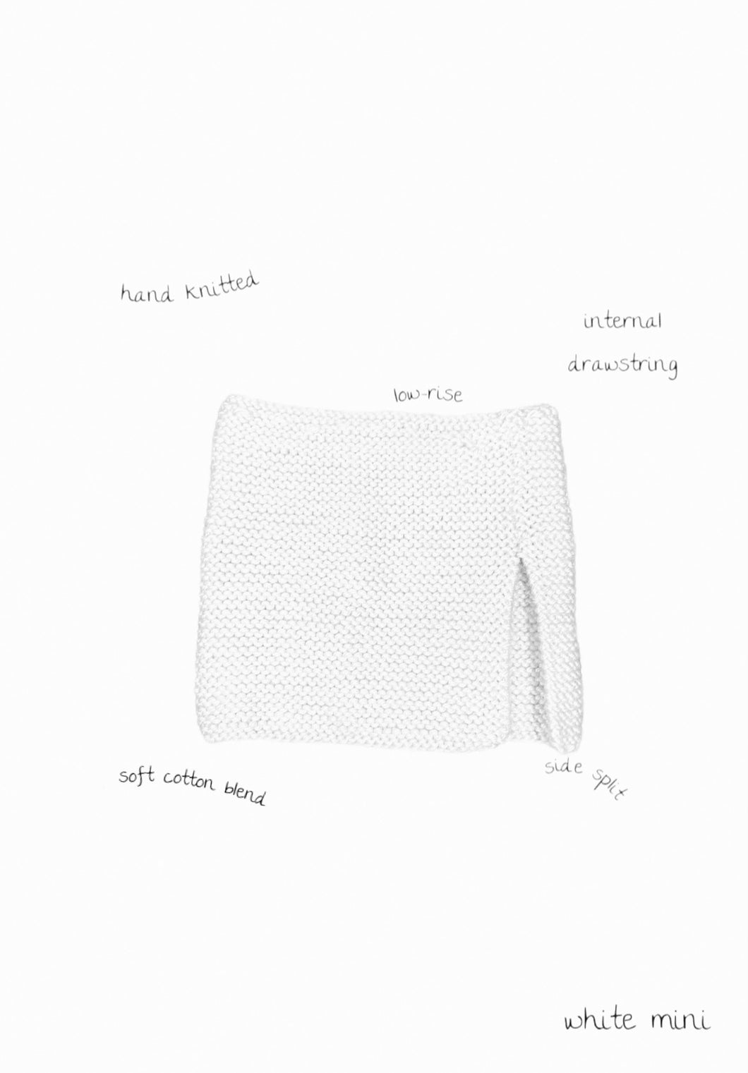 THE KNITTED MINI - WHITE